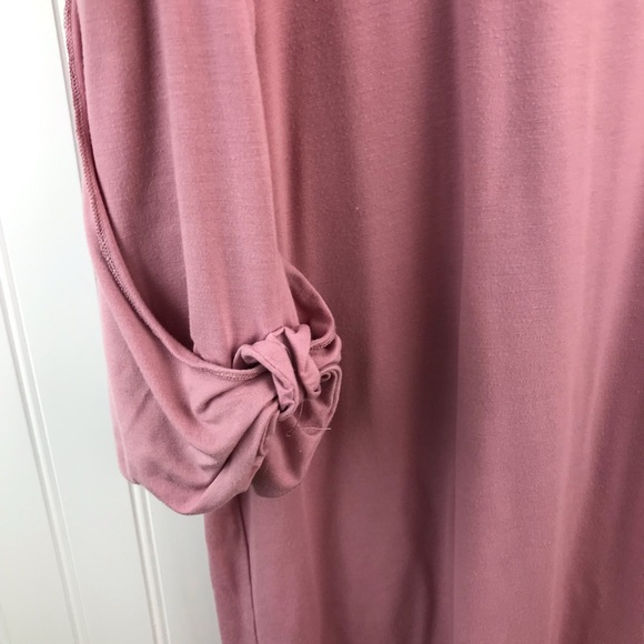 Coco Y Club Light Dusty Pink Tunic Top XXL, Scoop Neck, Cute Sleeves - Picture 6 of 9